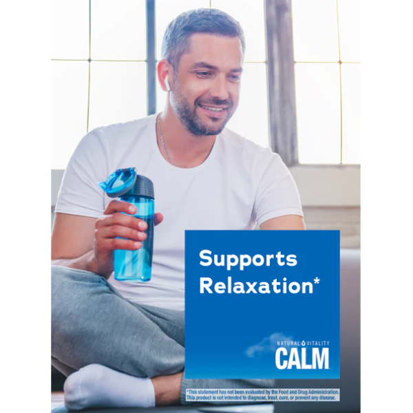 CALM Citrato de Magnesio polvo, sabor Limonada de Frambuensa (30sobres), Natural Vitality