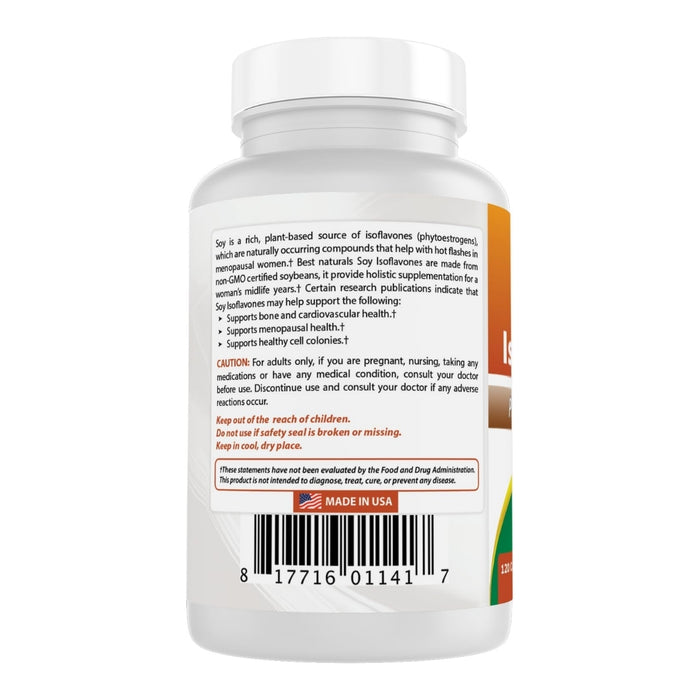 Isoflavonas de Soya 750 mg (120 caps), Best Naturals