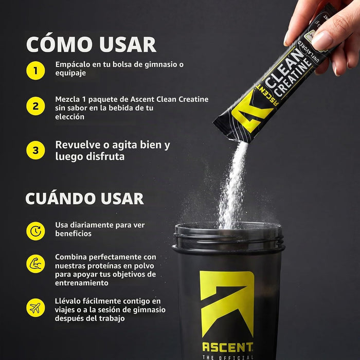Creatina Clean 5 g (15 pack), Ascent
