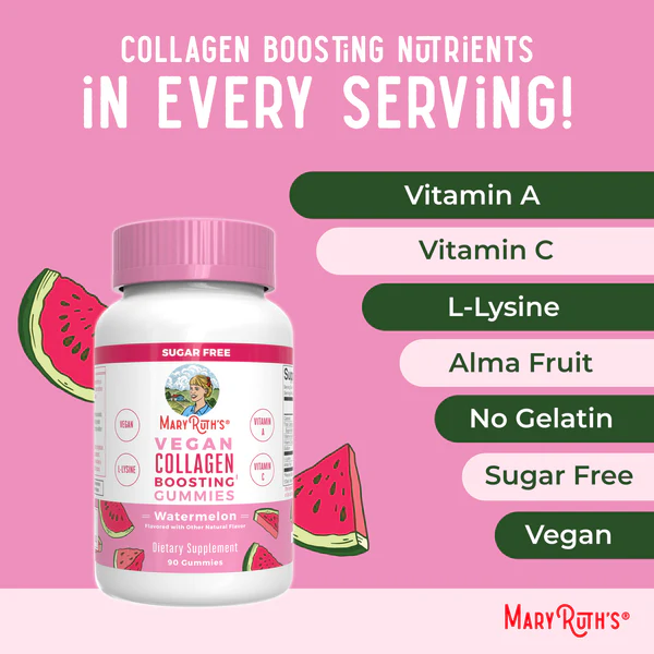 Collagen Boosting gummies (new formula) 90gm Mary Ruths