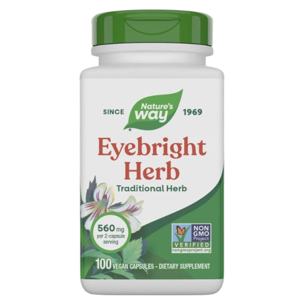 Salud Ocular, Eufrasia (100 veg caps), Nature's Way