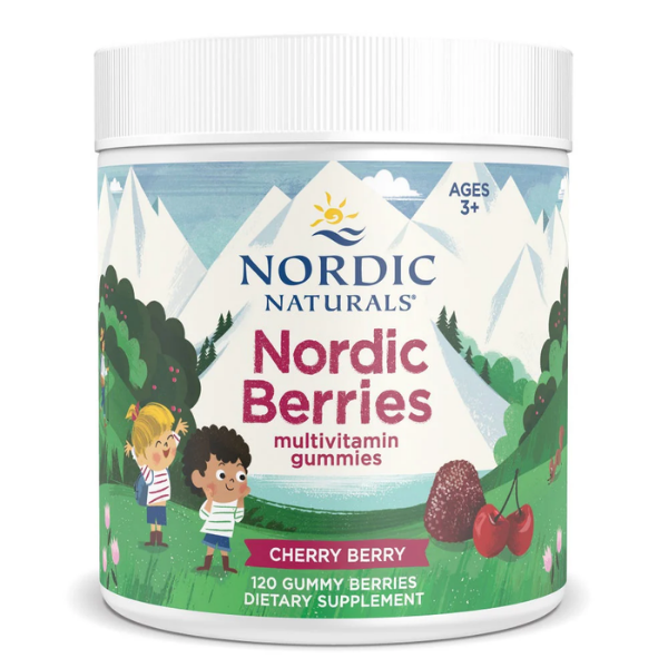 Multivitamínico para Niños Sabor Frutos Rojos, Nordic Berries® (120 gomitas), Nordic Naturals