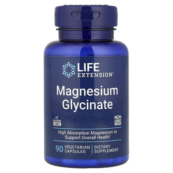 Glicinato de Magnesio (90 veg caps), Life Extension