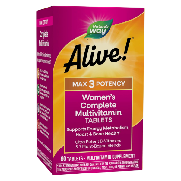 Multivitamínico para Mujeres Alive!® Max3 Potency (90 tabs), Nature's Way