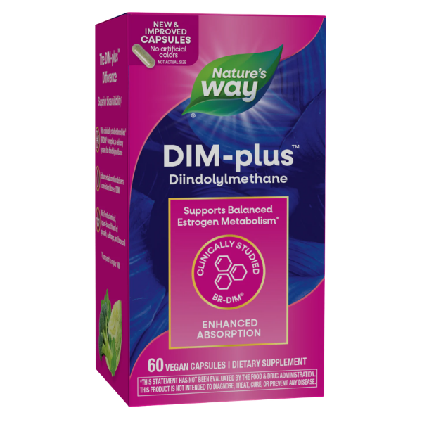 Metabolismo de Estrógenos Dim-Plus™ (60 veg caps), Nature's Way