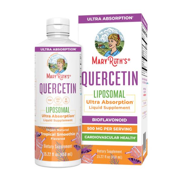 Quercetina Liposomal Sabor Tropical Smoothie, Liquido 450 ml (15.22 fl oz), Mary Ruth's