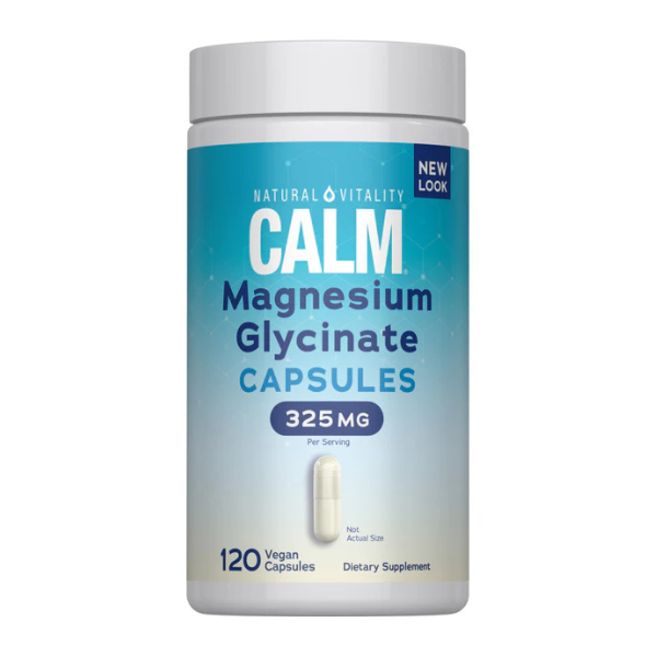 CALM Glicinato de Magnesio (120 veg caps), Natural Vitality