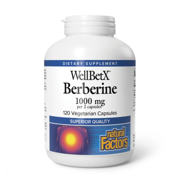 WellBetX® Berberina 1000 mg (120 vcap), Natural Factors