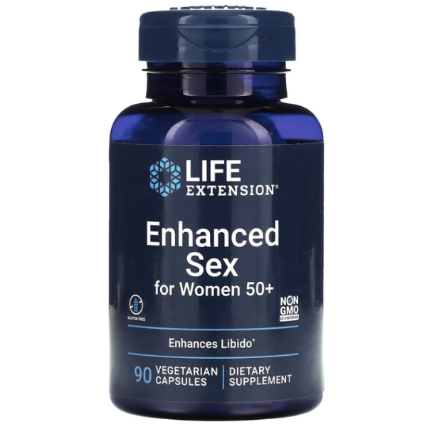 Sexo Mejorado para Mujeres Mayores de 50 años (90 caps), Life Extension