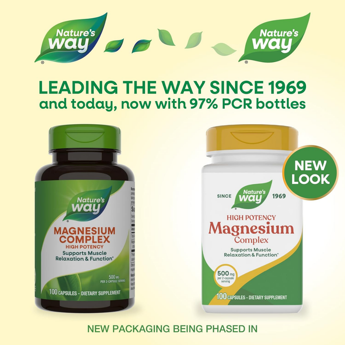 Complejo de Magnesio 500 mg (100 caps), Nature's Way