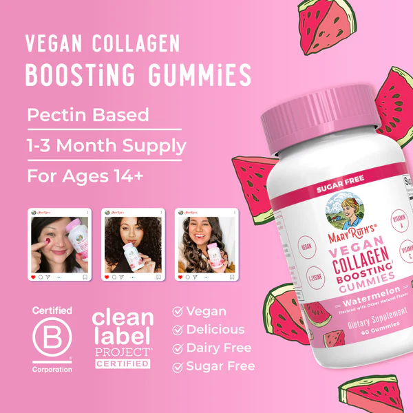 Collagen Boosting gummies (new formula) 90gm Mary Ruths