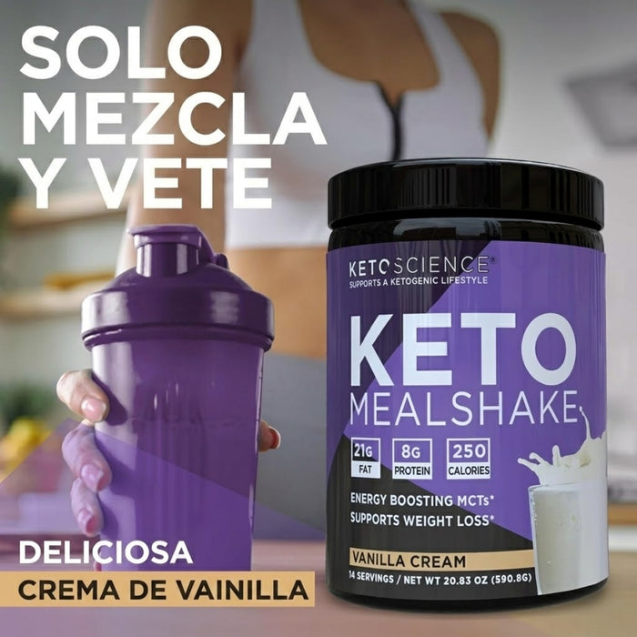 Malteada KETO Energía + Perdida de Peso Sabor Vainilla KetoScience® (590.8 g), Windmill