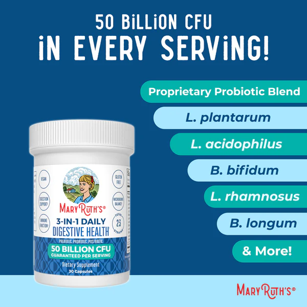 3-en-1 Salud Digestiva (30 caps), Mary Ruth's