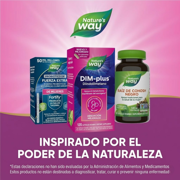 Metabolismo de Estrógenos Dim-Plus™ (60 veg caps), Nature's Way