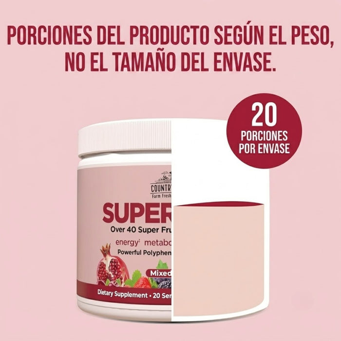 Apoyo Inmunológico Super Reds Sabor Frutos Rojos Country Farms® (200 g), Windmill