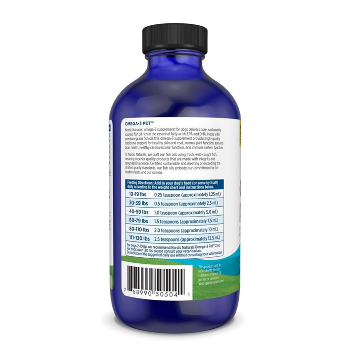 Omega-3 para Mascotas 237 ml (8 fl oz), Nordic Naturals