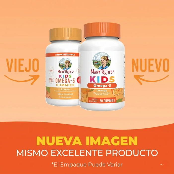 Omega-3 Vegano Para Niños (60 gomitas), Mary Ruth´s
