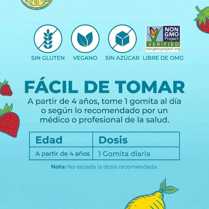 Multivitaminico para Niños (60 gomitas), Mary Ruth´s