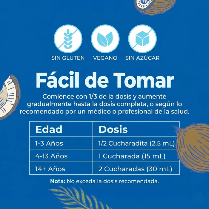Multimineral Nocturno Sabor Coco, Liquido 887 ml (30 fl oz), Mary Ruth's