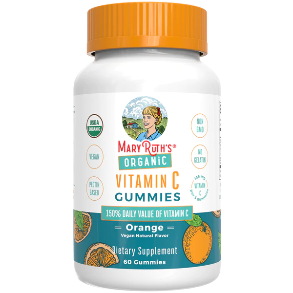 Vitamina C, Naranja (60 gomitas), Mary Ruth´s