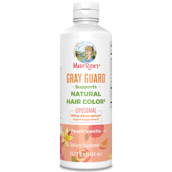 Gray Guard Liposomal Sabor Vainilla Durazno (15.22 fl oz 450 ml), Mary Ruth's