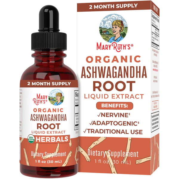 Raiz de Ashwagandha Organica 30 ml (1 fl oz), Mary Ruth's