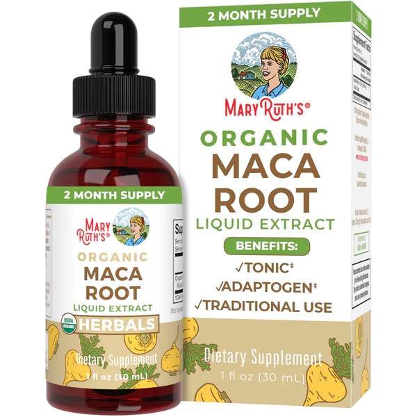 Raiz de Maca Organica 590 mg, Liquida (1 fl oz 30 ml), Mary Ruth's