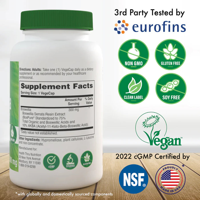 Boswellia 300 mg, Antiinflamatorio (60 caps), Health Thru Nutrition