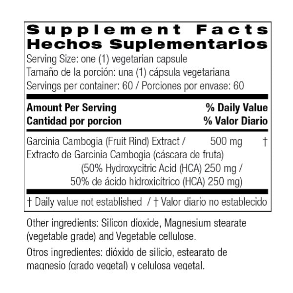Garcinia Cambogia 500 mg (250 Mg HCA), (60 caps), Bio Nutrition