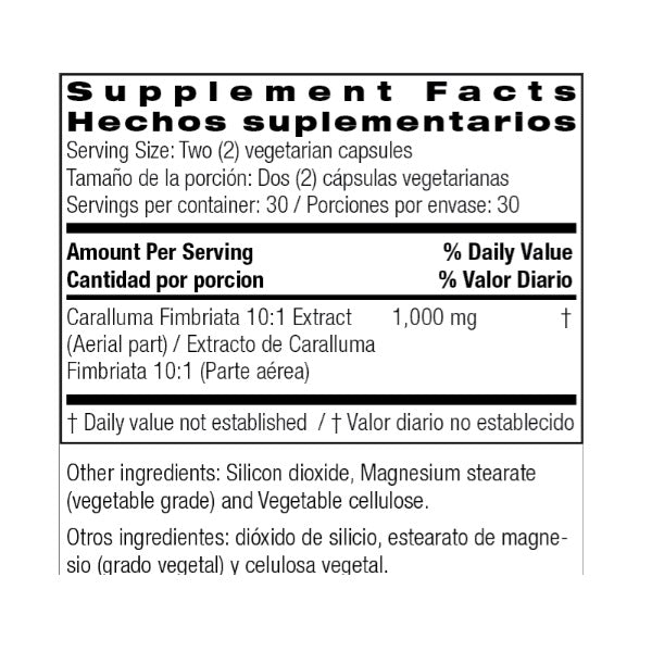 Control de Apetito, Caralluma 1,000 mg (60 veg caps), Bio Nutrition
