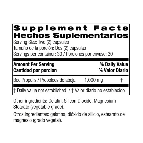 CC Propoleo De Abeja 1,000 mg (60 Capsulas), Bio Nutrition