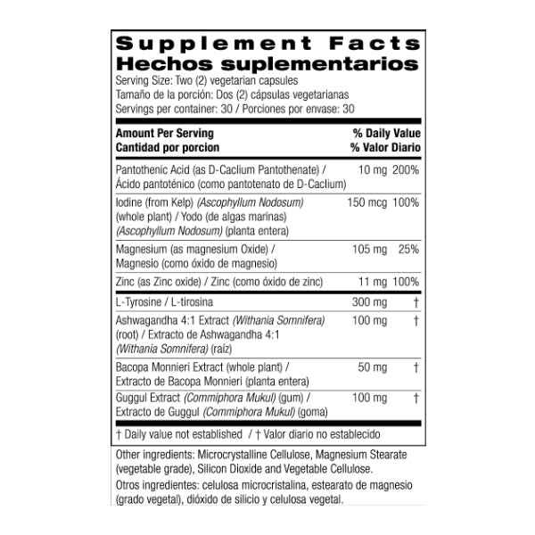 CC Bienestar Para Tiroides (60 Capsulas), Bio Nutrition