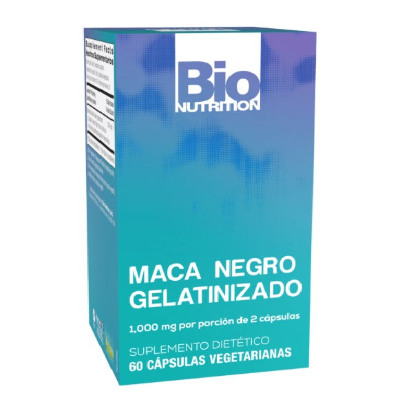 Maca Negra Gelatinizada 1000 mg (60 veg caps), Bio Nutrition