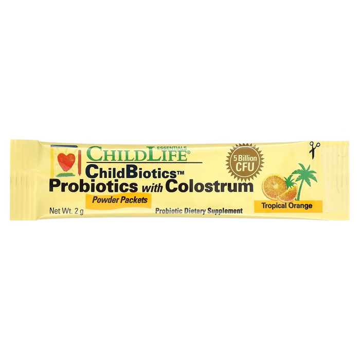 Probioticos con Calostro para Niños ChildBiotics, Polvo (30 Pack/2 g), Child Life
