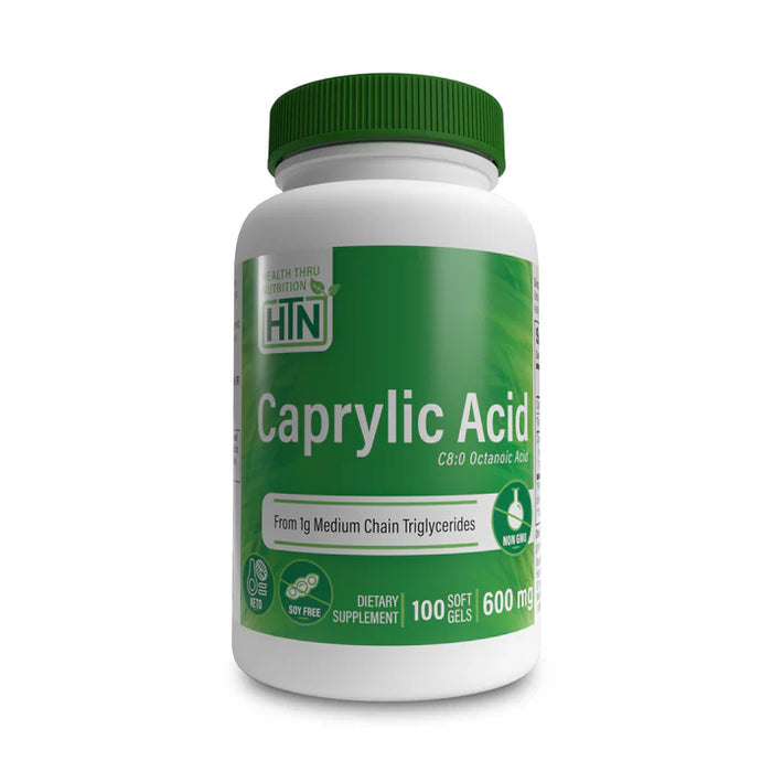Acido Caprílico 600 mg (100 caps), Health Thru Nutrition