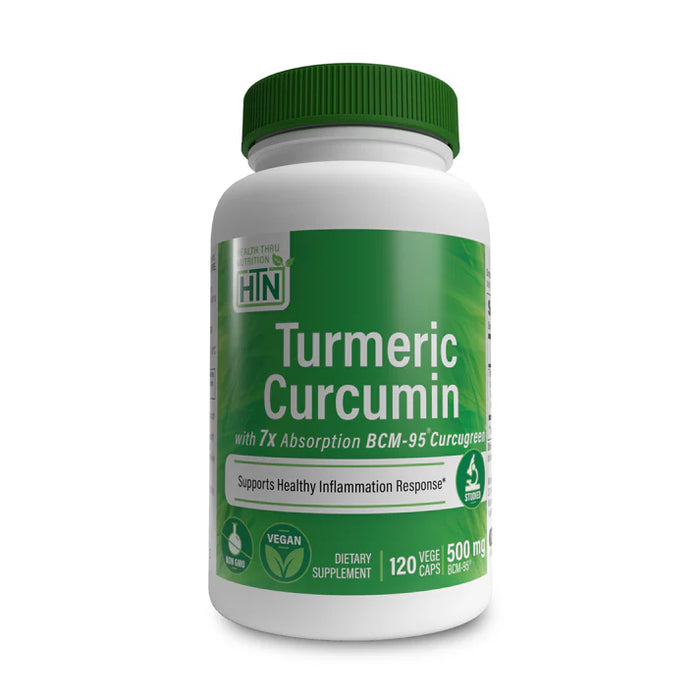 Cúrcuma Turmeric 500 mg (120 caps) , Health Thru Nutrition