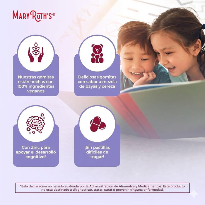 Multivitaminico Organico Para Niños (60 gomitas), Mary Ruth´s