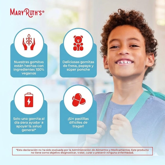 Multivitaminico para Niños (60 gomitas), Mary Ruth´s
