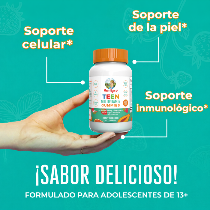 Multivitaminico para Adolescentes (60 gomitas), Mary Ruth´s