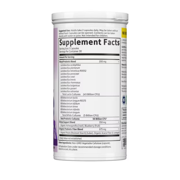 Probiotico Mood+ Estado de Animo + Digestion + Sistema Inmune (60 veg caps), Garden of Life