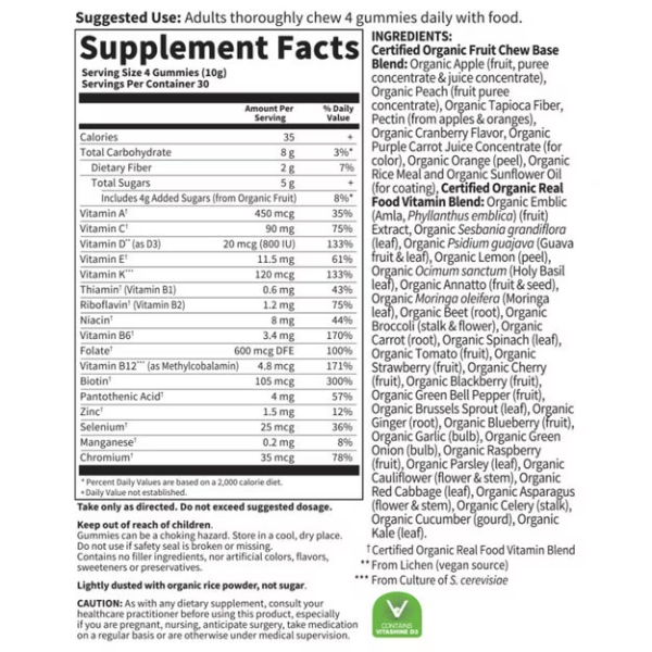 Multivitaminico Prenatal Organico (120 Gomitas), Garden of Life