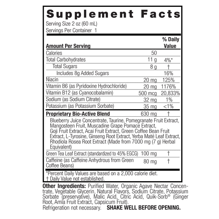 Shot Energético de Te Verde (2 oz 60 ml), Nature's Answer