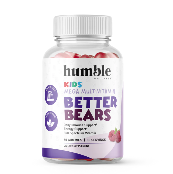 Multivitaminico para Niños, Better Bears (60 gomitas), Humble