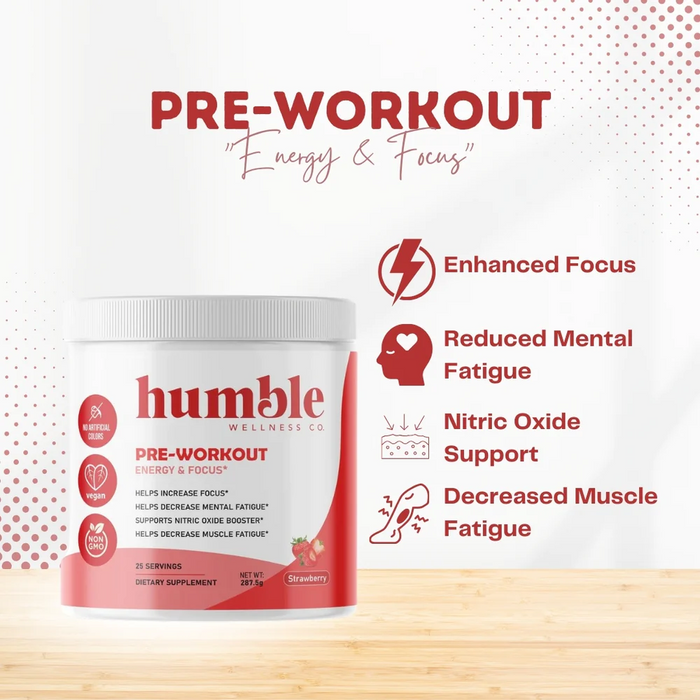 CC Pre Entreno: Entrenamiento, Energía y Concentración, Pre-Workout (287.5 g), Humble