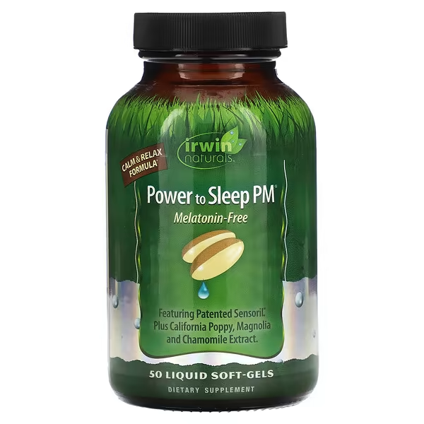 Poder para Dormir PM, Sin Melatonina (50 softgels), Irwin Naturals