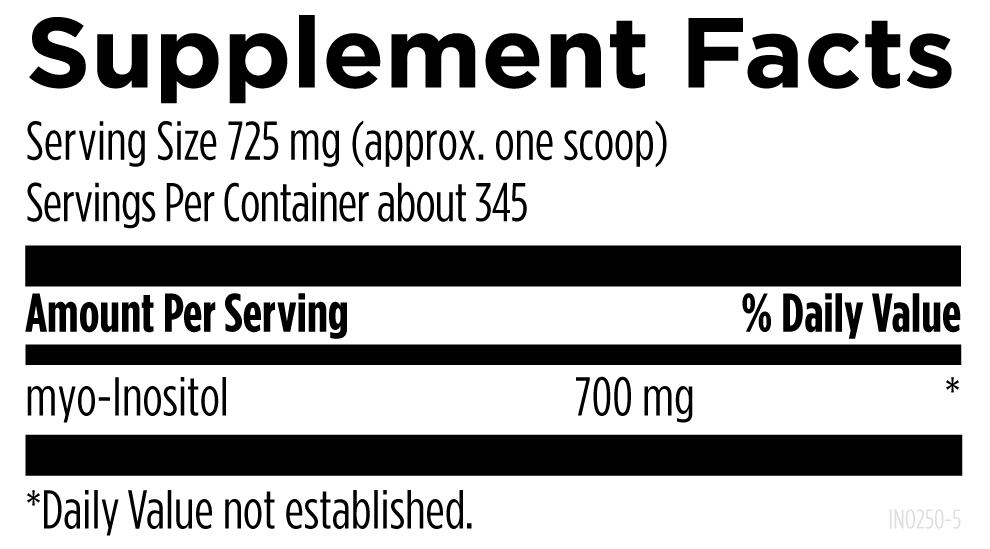 Inositol 700 mg, Polvo (8.8 oz 250 gr), Designs for Health