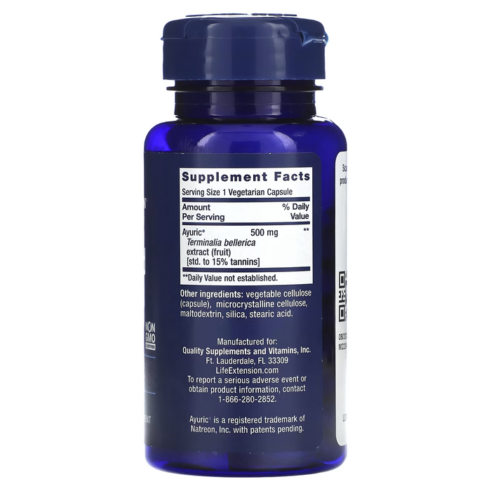 Control del Acido Urico (60 veg caps), Life Extension