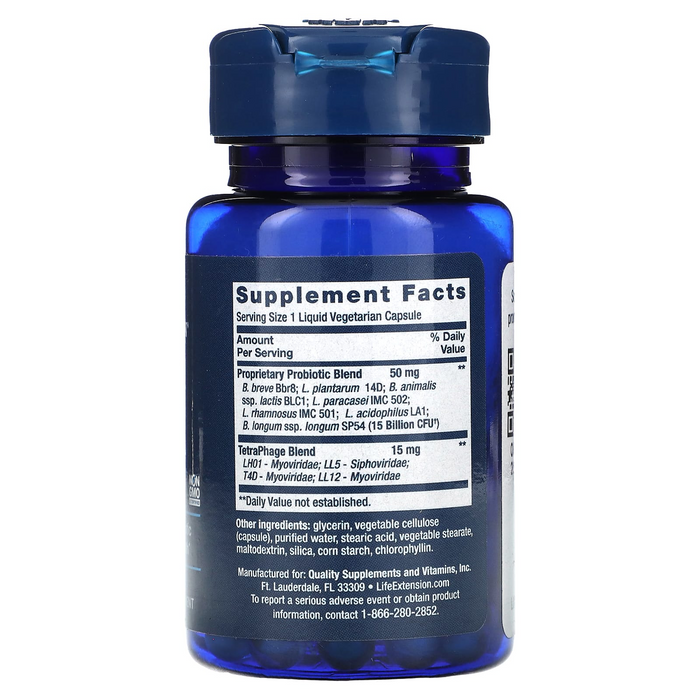 Probióticos GI con Tecnología de Fagos FLORASSIST® (30 vegcaps), Life Extension