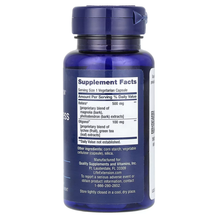 Balance de Cortisol y Estres (30 veg caps), Life Extension