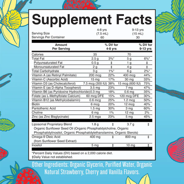 Multivitaminico Liposomal para Niños (15.22 fl oz 450 ml), Mary Ruth's